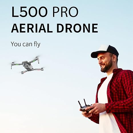 GPS Drones, L500PRO Foldable 4K Aerial Photography, HD Rones with Camera for Adults 4K GPS Auto Return Home, Quadcopter Drone with Remote Control, Gestures Selfie, One Key Start (3 Battery）