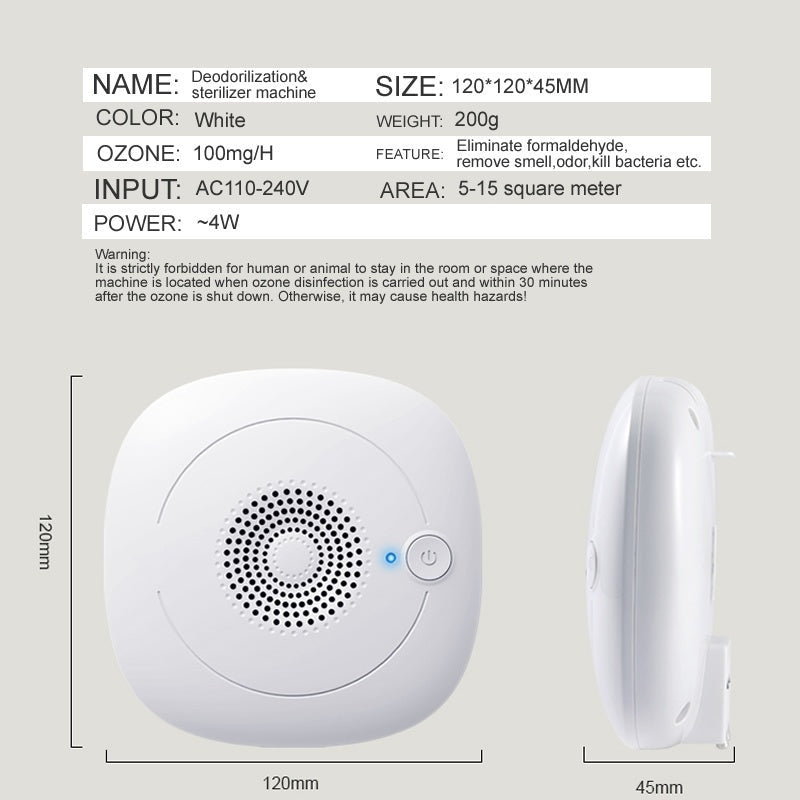 Air Purifier For Small Space Eliminate Formaldehyde Remove Smell Air Cleaning For Car Home Office